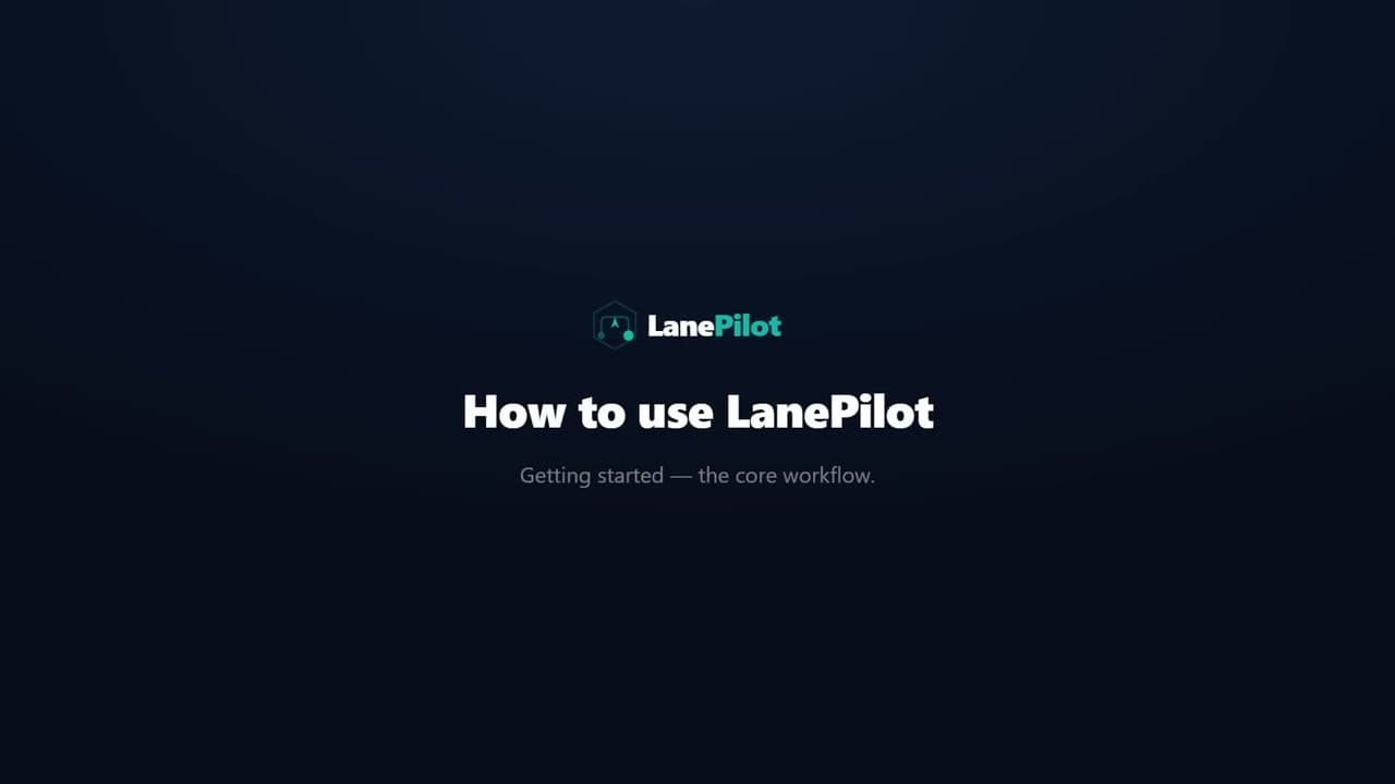 LanePilot walkthrough